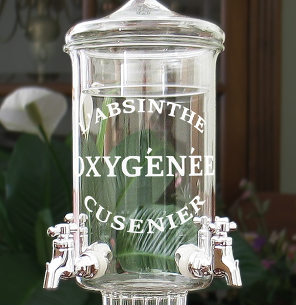 Etched Glass Absinthe Fountain